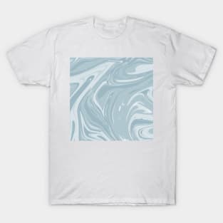 Pale blue marble  pattern T-Shirt